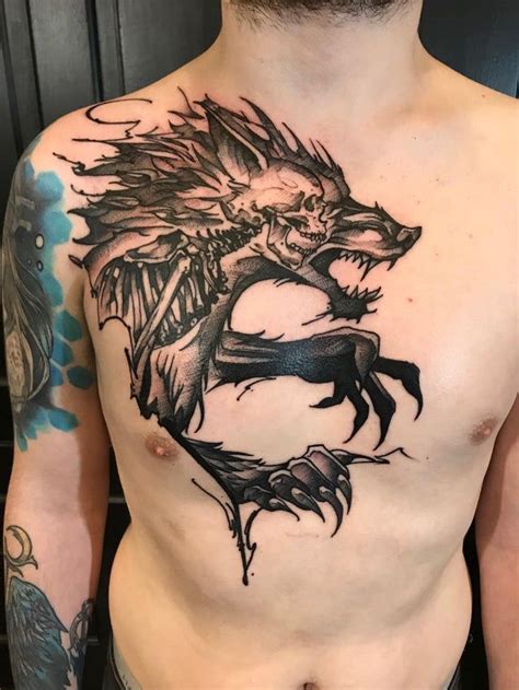 werewolf tattoo